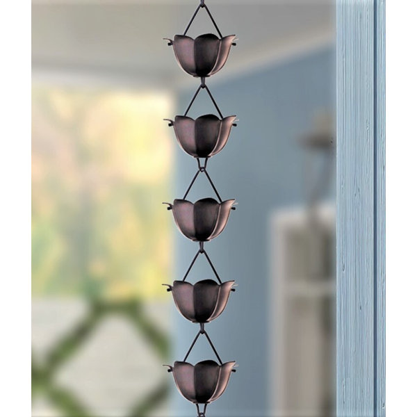 MonarchRainChains Lotus Rain Chain & Reviews Wayfair
